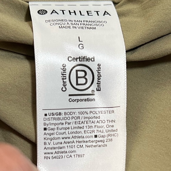 Athleta NWOT Olive Green Midday Relaxed Poplin Shirt - Picture 7 of 9